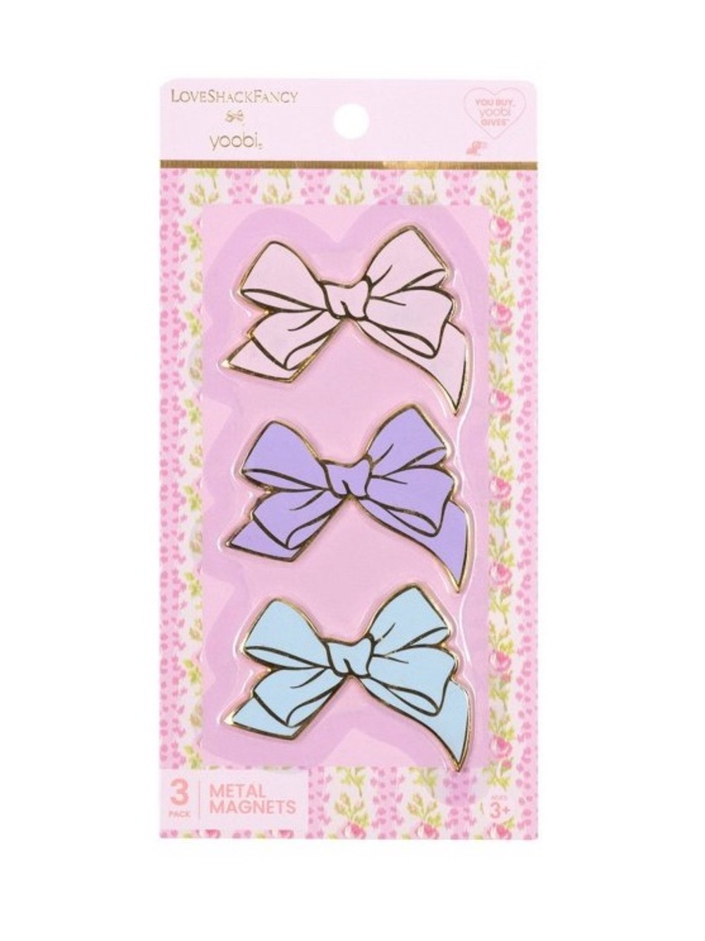 IN-HAND | LoveShackFancy x Target Yoobi 3-Pack Magnet Bows